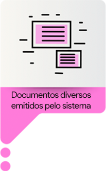 Documentos diversos emitidos pelo sistema